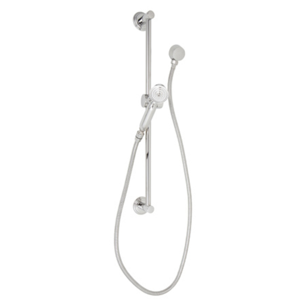 Newport Brass Slide Bar With Single Function Hand Shower Set in Polished Chrome 281D/26